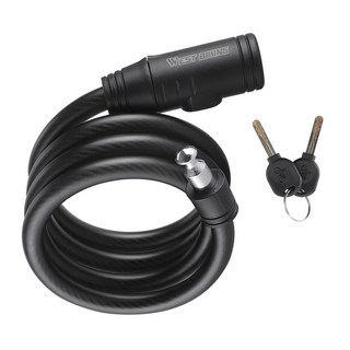 시그니처베이지 자전거 킥보드 열쇠키 자물쇠 YPZ113, 1개, 블랙