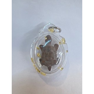 龍婆銀 清債龜 金箔防水殻 招財 轉運, 大, 1個