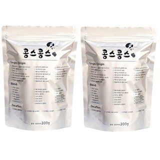 콩스콩스 원두커피 베트남 로부스타 블루드래곤 워시드 G1, 더치분쇄, 200g, 2개