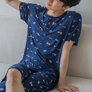 민트코코아 남성용 냉감 쿨 잠옷 상하의 세트