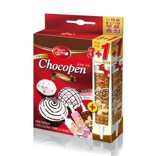 Bread Garden 巧克力裝飾筆 3+1件組, 80g, 1盒