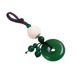 서온리 좋은 기운을 불러오는 디자인 가방 자동차 키링 행운 선물 열쇠고리, 1개, 그린