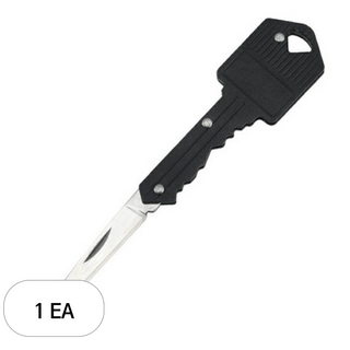 엠케이존 캠핑 접이식 열쇠칼, 블랙, 1개