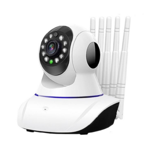 五天線雙頻WiFi監視器 高清1080P攝影機 夜視增強 智能攝影機 語音對講 多台監控 遠程監看 自帶AP 寵物攝像機, 1個, RH-9