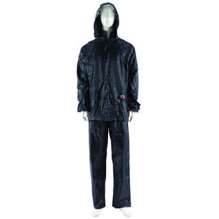 (모두팜) 작업우의 배달우의 레인코트 우의바지 형광우의 안전우의 배달우비 방수 방수우비, 신사우의 투피스, XXXL, 네이비, 1개