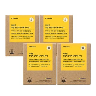 롱비다 커큐민 400mg 영양제 브레인 초임계 알티지 오메가3 미니 60캡슐, 4개, 60정