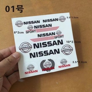 NISSAN 汽車貼紙 Nismo 運動貼紙 汽車標誌裝飾貼, 1個, 01