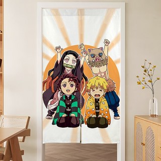 캐릭터 방문 가림막 커튼 선반 창문 가리개 커튼 다용도 주방 가림막 린넨 화장실문 분리형 도어 커튼 커튼봉 세트