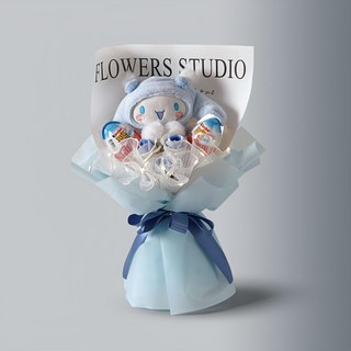 morningscent 비누꽃 산리오 코스튬 킨더 조명꽃다발, 시나모롤블루, 1개