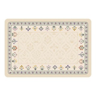 臺灣出貨 防水餐墊 法式沫汐皮革餐墊 碗盤墊 高級感防水防油西餐墊 輕奢隔熱餐墊 餐桌墊 隔熱墊 碗墊 高級, 1個, 花圃丨皮革款（滿2件起可享8.8折優惠）