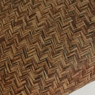 천연 라탄 벽지 밀짚 일본식 멍석 중식 다다미 일식, 밤색 21069, 벽지만