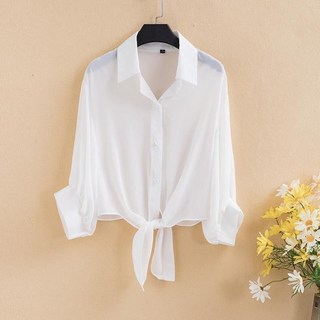 댄스복 셔츠 블라우스 남방 반반 묶는 카라넥 라인댄스 단체복 무대복