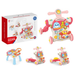 하늘썬별 4 in 1 해피 걸음마 붕붕카 에듀 테이블 huanhe0826, PINK(핑크), 9개