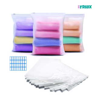 LYRHIX 의류지퍼백 지퍼백대형 대형지퍼백 옷지퍼백 옷보관지퍼백, 스크럽 소재, 20개입, 1개