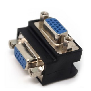 VGA D-SUB 15PIN 90度 轉接頭 母對母 中繼轉接頭 電腦螢幕 投影機 轉接