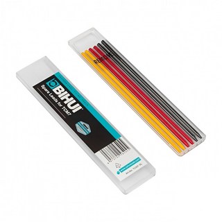 工人的店 WORKERSHOP 碧輝 BIHUI 自動建築鉛筆 工程筆 ART 記號筆 含替換筆芯 內建削筆器, 1個, 三色筆芯