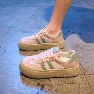 網面透氣爆款德訓鞋韓版女鞋夏季2025新款百搭厚底休閒鞋外穿薄底