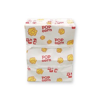 펀코리아 팝콘봉투 소형 종이봉투 행사 간식용, 100개, 1세트
