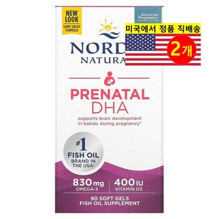 Nordic Naturals 노르딕 네추럴스 임산부 여성용 DHA 480mg 무향, 90정, 2개