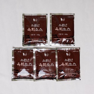 올패드 소문난 육회소스 간장맛, 40g, 100개