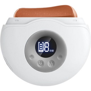 YOGEMDI S3砭石電動刮痧儀 智慧家用臉部按摩儀 便攜式砭石加熱刮痧板, 1個, 紅砭石