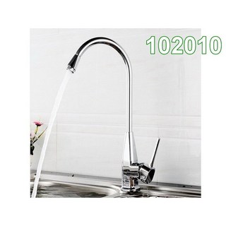 全銅八角水龍頭 方座弧度手柄水龍頭 冷熱廚房水龍頭, 1個