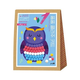 BlueRabbit 孩童藝術培養毛球拼貼圖畫, 混合顏色