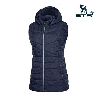 BTR BTR 비티알 골프 겨울 여성용 후드탈부착 경량 조끼