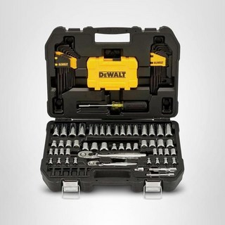 DEWALT 메카닉스 도구 키트 및 소켓 세트 14인치 38인치 드라이브 SAE 108피스DWMT73801, 108 PC, Tools Kit & Socket, 1개