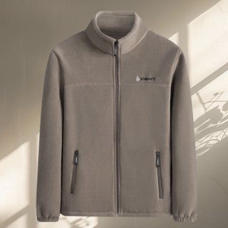 코엑티 남성 가을 겨울 캐주얼 후리스 폴라 플리스 자켓