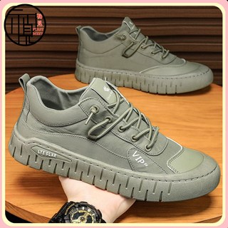 男鞋2025夏季新款透氣雨傘佈防滑腳蹬運動男士上班休閒鞋Y606-1