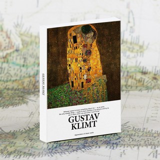 감정일기장 캠퍼스노트 빈티지 노트 일기장 영어 엽서 미술관 시리즈 유명한 예술가 봉투 삽화 작품 Monet, 11 Gustav Klimt