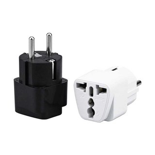 중국 전자제품 코드 변환기 어댑터 3구 2개 젠더 휴대용 돼지코, 1개