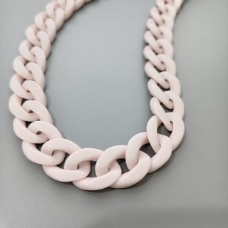 45cm 아크릴 체인 가방 끈 스트랩 장식 부자재 체인줄, 1개, 연핑크