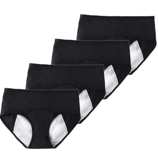 여학생 생리 팬티 위생 3중 샘방지 방수 50수 코튼 4종세트