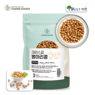 볶은 병아리콩 구운 병아리콩 과자 간식 저칼로리 영양간식, 500g, 1개