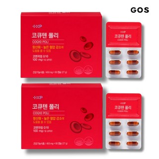 스트레스 항노화 혈관 심장 혈압 감소 에 좋은 Q10 영양제, 1박스, 120정