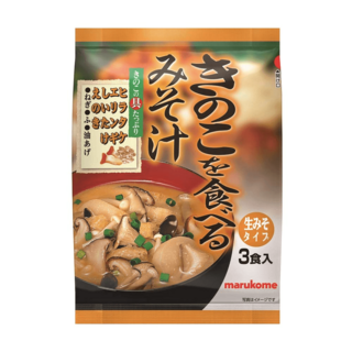 일본 마루코메 버섯을 먹는 된장국 미소시루 3입 x 5개, 일본된장국
