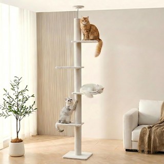 펫인꼬 4단 고양이 캣폴 캣타워, 아이보리, 1개
