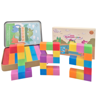 벨베이비 미니 자석블럭 휴대용 틴케이스, 2cm 미니 자석블럭, 숫자나라(레인보우), 1개