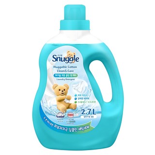 스너글 허거블 코튼 클린 앤 케어 액체 세탁세제 본품, 1개, 2.7L
