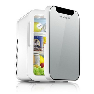 LADUTA 拉布塔 車載冰箱 小型迷你冰箱 10L 18L 20L小冰箱 保冰箱 冷藏箱 保鮮箱 迷你家用冰箱, 18L單核無數顯冰箱, 白色+黑色, 拉布塔車載冰箱