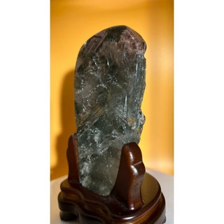 天然紅幽靈綠幽靈共生山水畫風水擺件，能量水晶，聚財納福，提升居家氣場