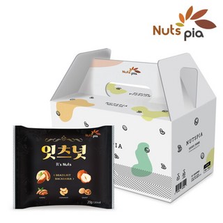 [넛츠피아] 잇츠넛 20g X 15봉 선물세트 매일 견과류 하루견과 한줌견과, 15개