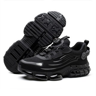 透氣緩震工作鞋 36-48碼 防滑鋼頭 輕量氣墊工作鞋