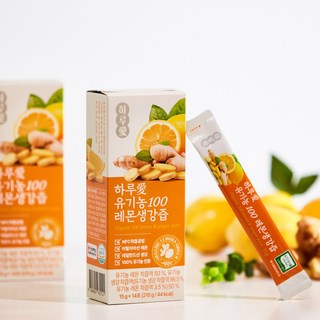 하루애 유기농100 레몬생강즙, 210g