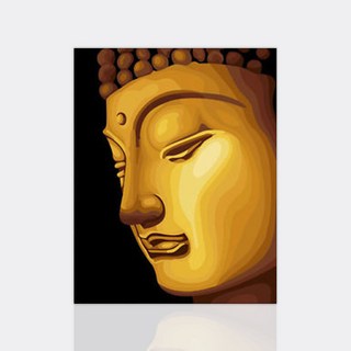 수재샵 비즈 보석십자수 석가모니 led 대형 어린이 캔버스 diy 집들이선물, 1개