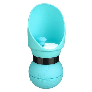 애완동물 용품 강아지 컵 접이식 병 550ml 등급 실리콘 식기세척기 안전, 06 그레이