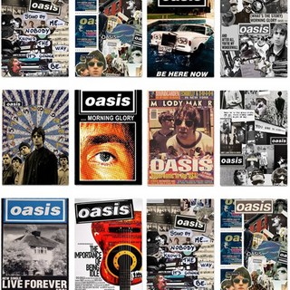 빈티지 레트로 오아시스 밴드 포스터 총30종/3종세트, set2, a3, 모조지(화이트)