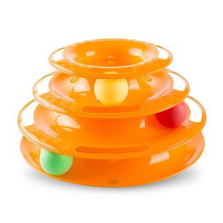 SMN 고양이 공 장난감 타워트랙 캣 토이, 1개